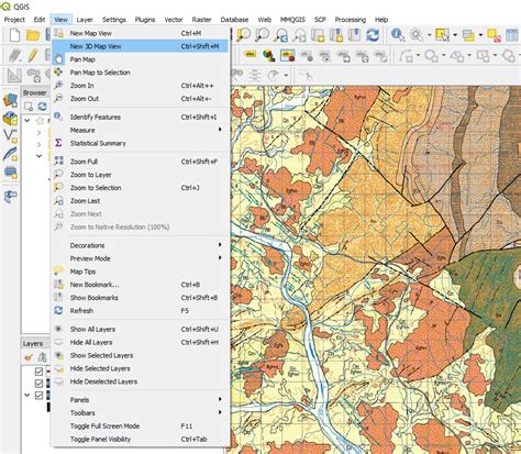 91 3d Map View — Qgis In Mineral Exploration 11 Documentation