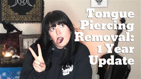 Tongue Piercing Removal Update 1 Year Scarring And Healing Youtube