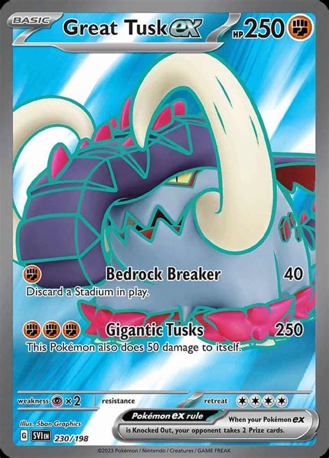 Great Tusk Ex Sv Pok Mon Card Database Pokemoncard