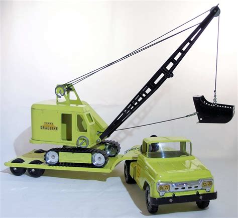 Tonka 1959 State Hi Way Dept Dragline Lowboy Trailer Trucks From