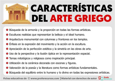 Caracter Sticas Del Arte Griego