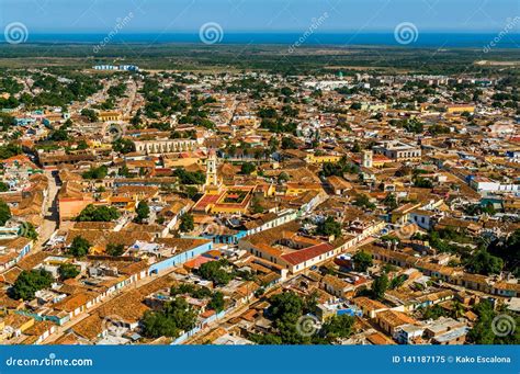 Aerial View Of The City Of Trinidad Cuba Editorial Image Image Of