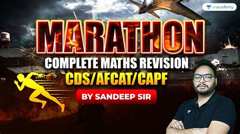 Cds Afcat Capf Maths Marathon Session Complete Maths Revision