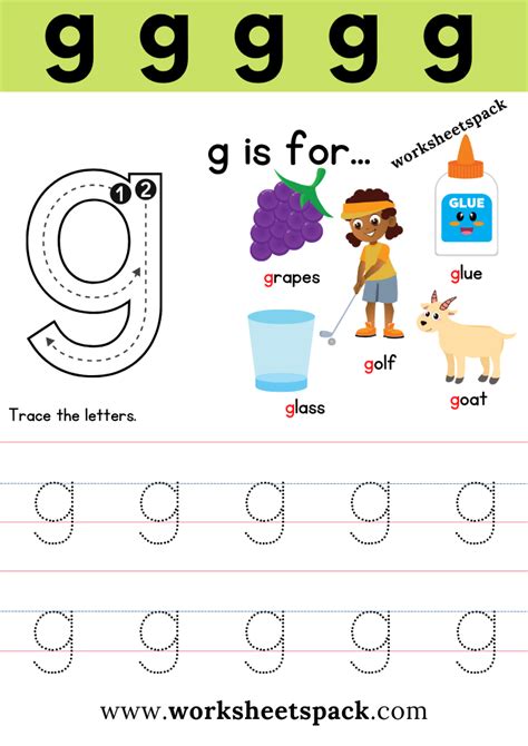 Free Letter G Printable Worksheets Worksheetspack