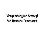 Merenc Dan Mengembangkan Strategi Pemasaran Pptx Mengembangkan