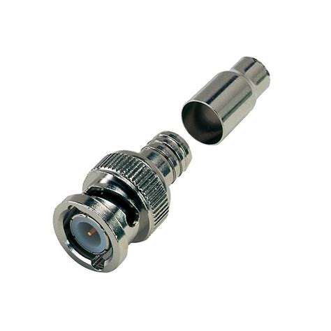 Bnc Male Crimp On Connector Cable Adapter For Rg59u Coax Cable Primecables®