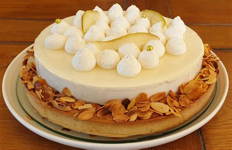 Recette Tarte Poires Entremet Poires Amandes La Cuisine De Martine