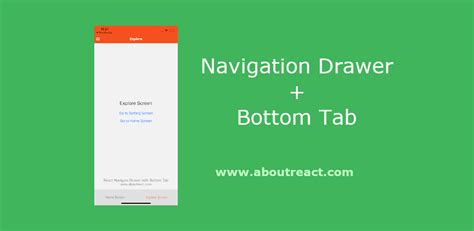 Bottom Tab View Inside Navigation Drawer With React Navigation V5