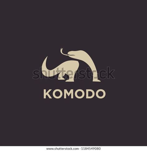 Komodo Dragon Logo Icon Designs Vector Stock Vector (Royalty Free) 1184549080