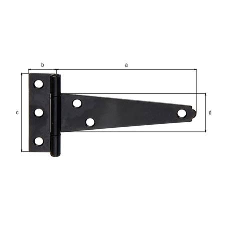 Penture anglaise légère 100 x 20 x 60mm noir Alberts Tout Brico