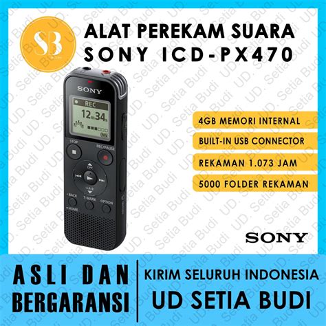 Jual Alat Perekam Suara Voice Recorder Sony Icd Px Asli Dan