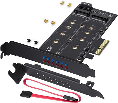 Rivo M 2 SATA III Et M2 Vers Carte Adaptateur PCIe 3 0 X 4 Ajoutez M