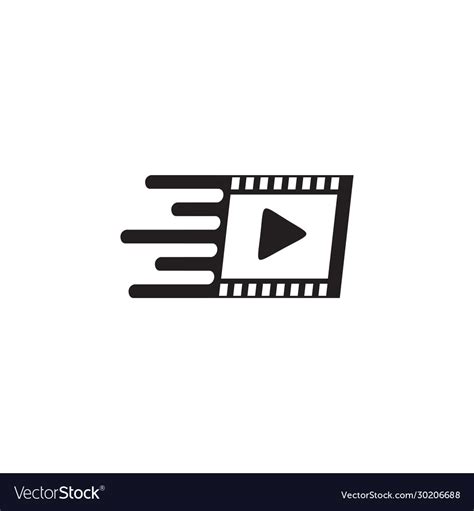 Movie maker company logo design template Vector Image