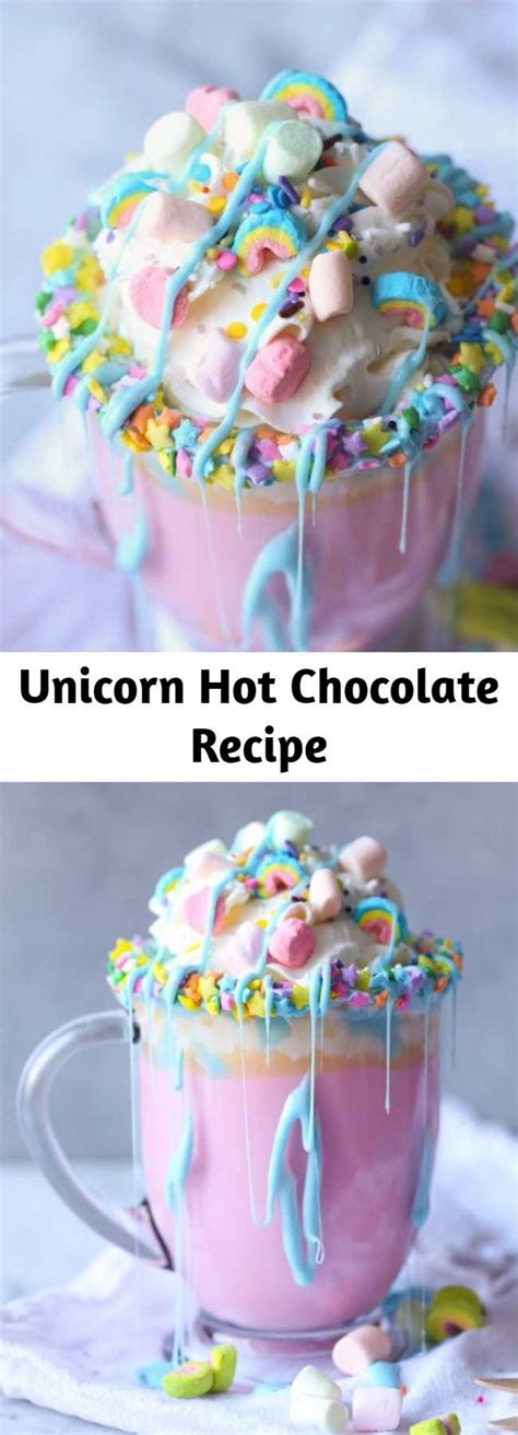 Unicorn Hot Chocolate Recipe Mom Secret Ingrediets