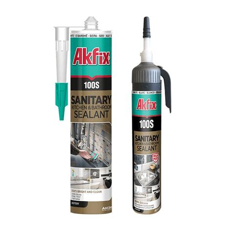 Силиконовый санитарный герметик Akfix 100S