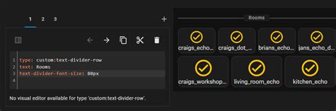 🗂 Lovelace Text Divider Row Dashboards And Frontend Home Assistant Community