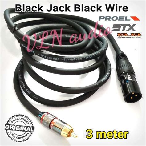 Promo Kabel Original Proel Single Rca To Xlr M Stx Black Jack Wire