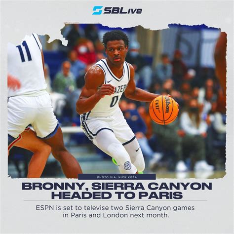 Bronny James, California Basketball Club to play ESPN games in London ...