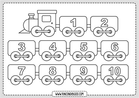 Imagenes Y Dibujos De Los Números Para Colorear