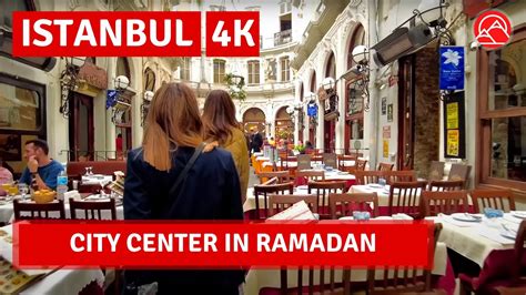 Ramadan Day Center Of Istanbul City 2023 Istiklal Taksim Square 1 April