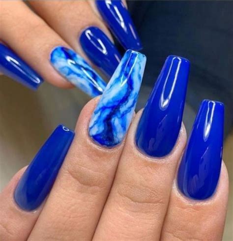 Perfect Nail Art Inspiration Blue Acrylic Nails Best Acrylic