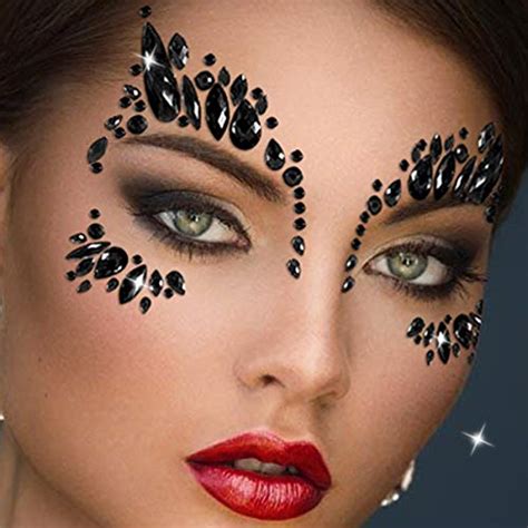 Amazon Festival Face Jewels Tattoo Rhinestone Face Gems Sticker