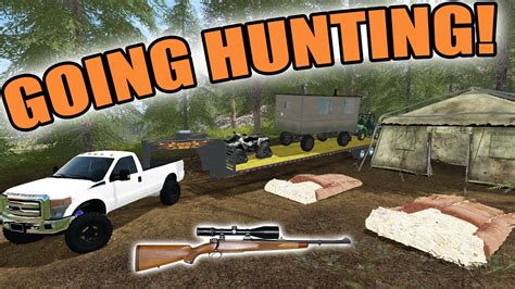 Farming Simulator 2017 The Hunter Going Hunting Shooting A Red