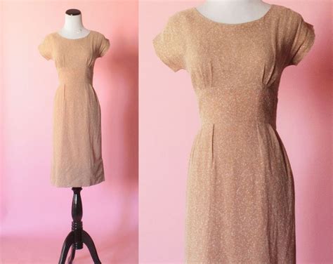 Vintage 1950s Wiggle Dress Vintage 50s Sheath Dress Small Free Us