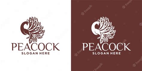 Premium Vector Peacock Line Art Logo In Luxury Style Vector Peacock