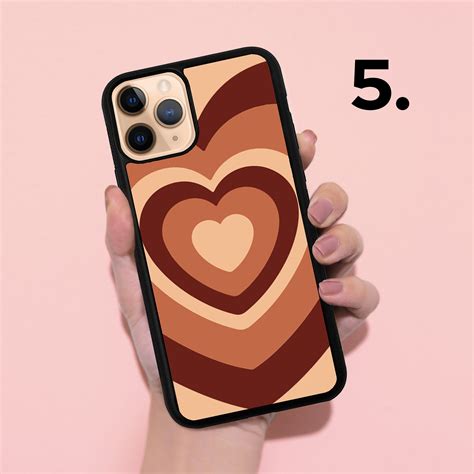 Heart Phone Case Heart Prints Bumper Case Iphone 12 Iphone Etsy