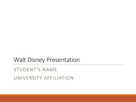 Solution Walt Disney Presentation Studypool