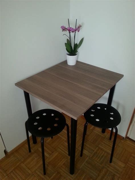 Ikea Small Kitchen Table Solid Wood Legs Dining Room Furniture Echo