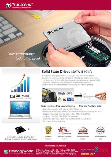 Transcend SSD Brochures From COMEX 2015 Singapore On Tech Show Portal