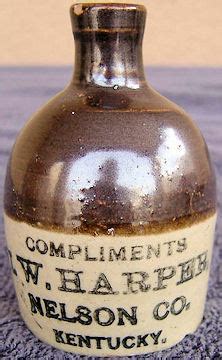 Miniature Bottle Library I W Harper