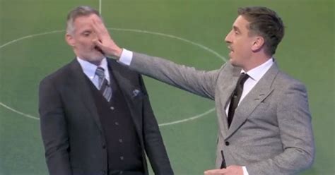 Gary Neville Hits Jamie Carragher In The Face As He Recreates Harry