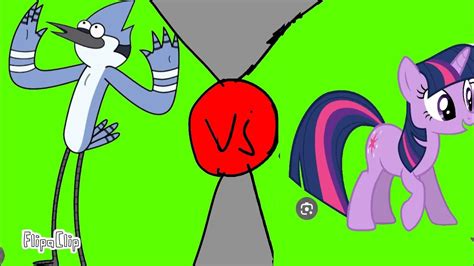 Mordecai Vs Twilight Sparkle Cartoon Network Vs Mlp Youtube