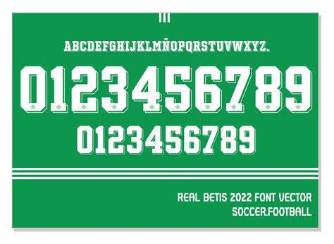 Font Vector Real Betis Font Svg Ai Eps Pdf Ttf Etsy Espa A