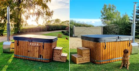 Square Style Wood Fired Hot Tub Seats 8 Wychwood Hot Tubs