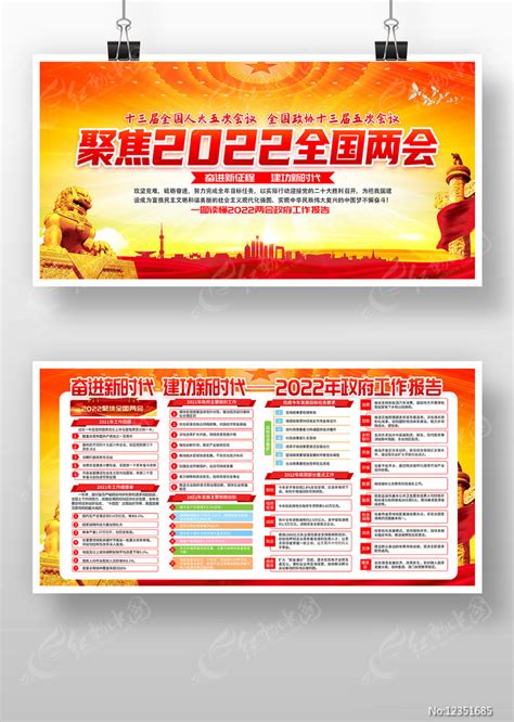 图解2022全国两会政府工作报告党建展板图片下载红动中国