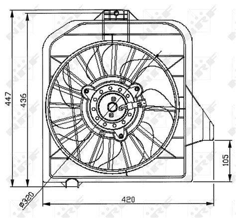 NRF 47032 Lüfter Motorkühlung für CHRYSLER DODGE VOYAGER VAN CARAVAN