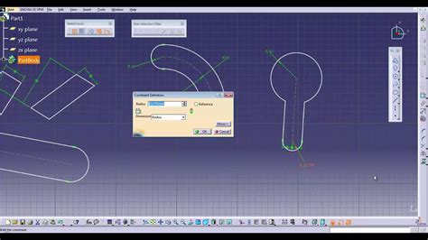 CATIA V5 Sketcher Video Tutorial YouTube