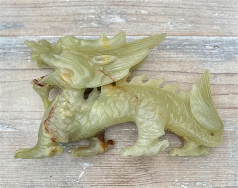 Jade Dragon Statue. - Etsy