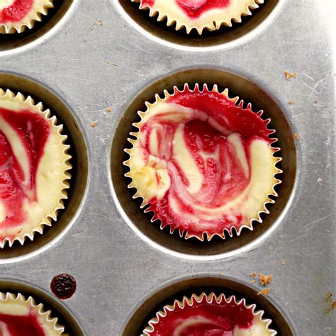 Raspberry Swirl Cheesecake Cupcakes