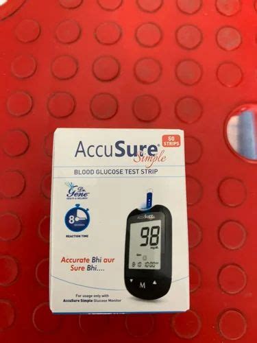 Accusure Simple Blood Glucose Test Strip 50 Strips At Best Price In Mysore