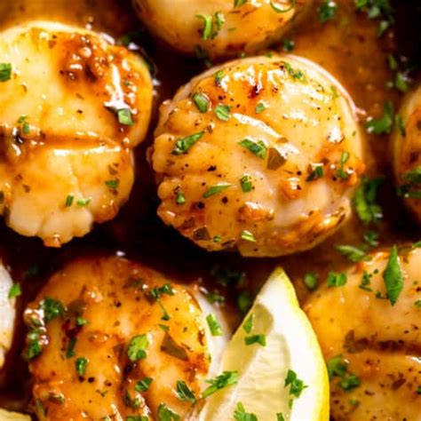 Lemon Butter Scallops Recipe Fox And Briar