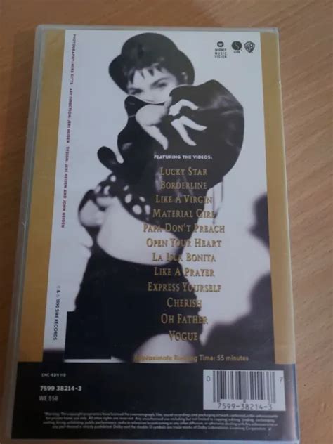 CASSETTE VIDEO VHS MUSIQUE MADONNA The Immaculate Collection EUR 4 00