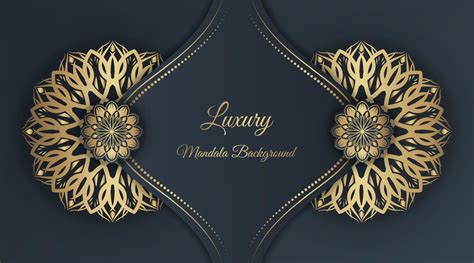 Arabesque luxury background round gold decoration 11251654 Vector Art ...