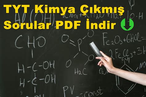 TYT Kimya Çıkmış Sorular PDF İndir 2018 2021 Tüm Yıllar Fastprint24