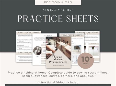 Sewing Machine Practice Sheets Pdf The Cajun Girl