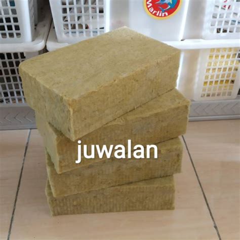 Jual 1 Slab Rockwool Cultilene Media Tanam Hidroponik Bukan Hidroton